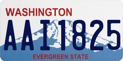 WA license plate AAI1825