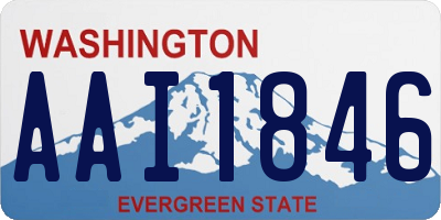 WA license plate AAI1846
