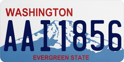 WA license plate AAI1856
