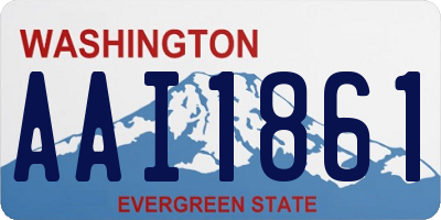WA license plate AAI1861