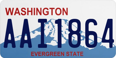 WA license plate AAI1864