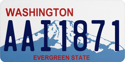 WA license plate AAI1871