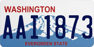 WA license plate AAI1873