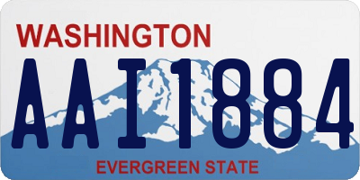 WA license plate AAI1884