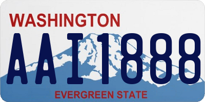 WA license plate AAI1888