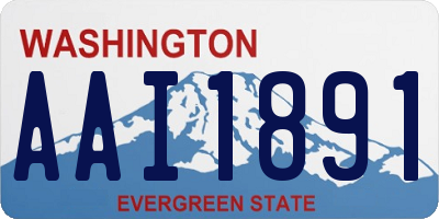 WA license plate AAI1891