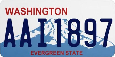 WA license plate AAI1897