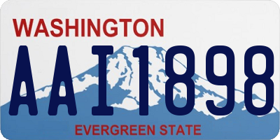 WA license plate AAI1898