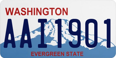 WA license plate AAI1901