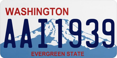 WA license plate AAI1939