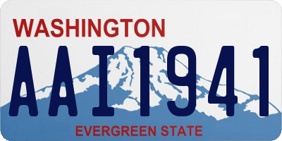 WA license plate AAI1941
