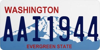 WA license plate AAI1944