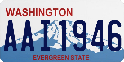 WA license plate AAI1946