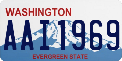WA license plate AAI1969