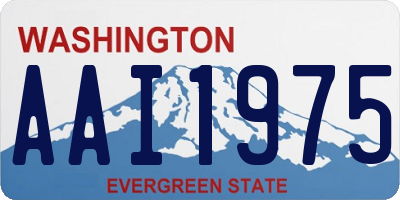 WA license plate AAI1975