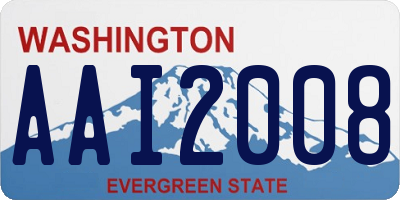 WA license plate AAI2008