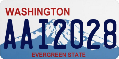 WA license plate AAI2028
