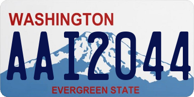 WA license plate AAI2044