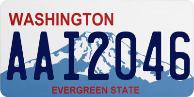 WA license plate AAI2046