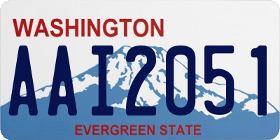 WA license plate AAI2051