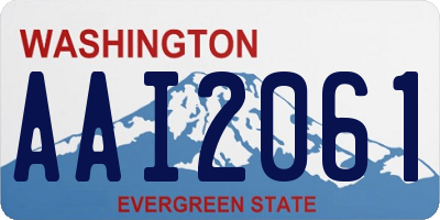 WA license plate AAI2061