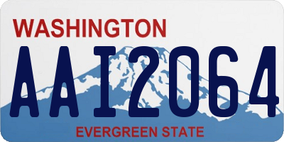 WA license plate AAI2064