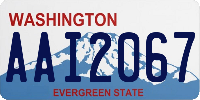 WA license plate AAI2067