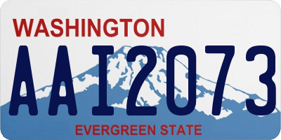 WA license plate AAI2073