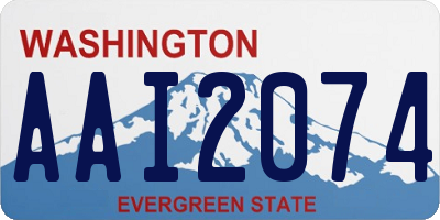 WA license plate AAI2074