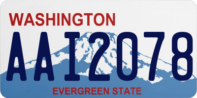 WA license plate AAI2078