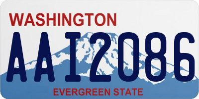 WA license plate AAI2086