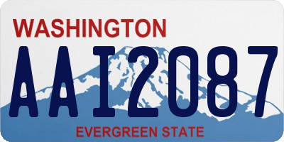 WA license plate AAI2087