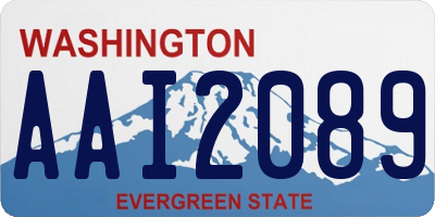 WA license plate AAI2089