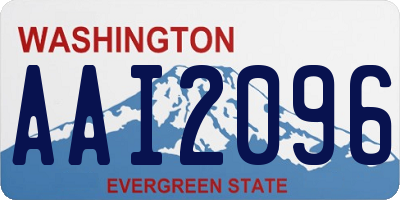 WA license plate AAI2096