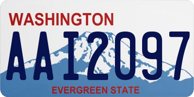WA license plate AAI2097