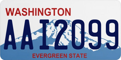 WA license plate AAI2099