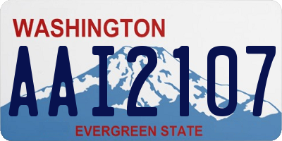 WA license plate AAI2107