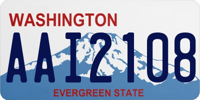 WA license plate AAI2108