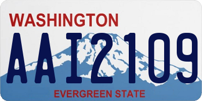 WA license plate AAI2109