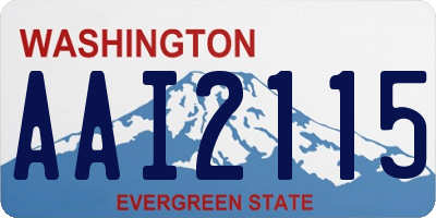WA license plate AAI2115