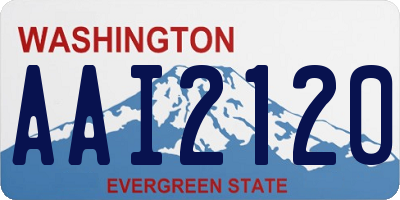 WA license plate AAI2120