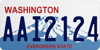 WA license plate AAI2124