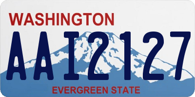 WA license plate AAI2127