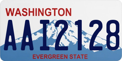 WA license plate AAI2128