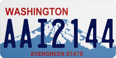 WA license plate AAI2144