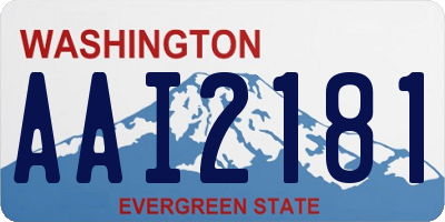 WA license plate AAI2181