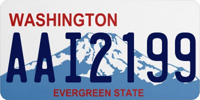 WA license plate AAI2199