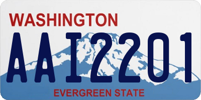 WA license plate AAI2201