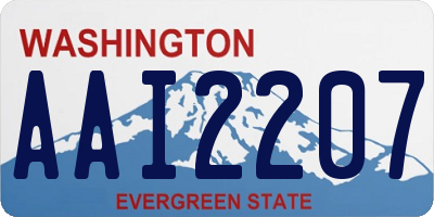 WA license plate AAI2207