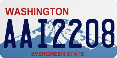 WA license plate AAI2208